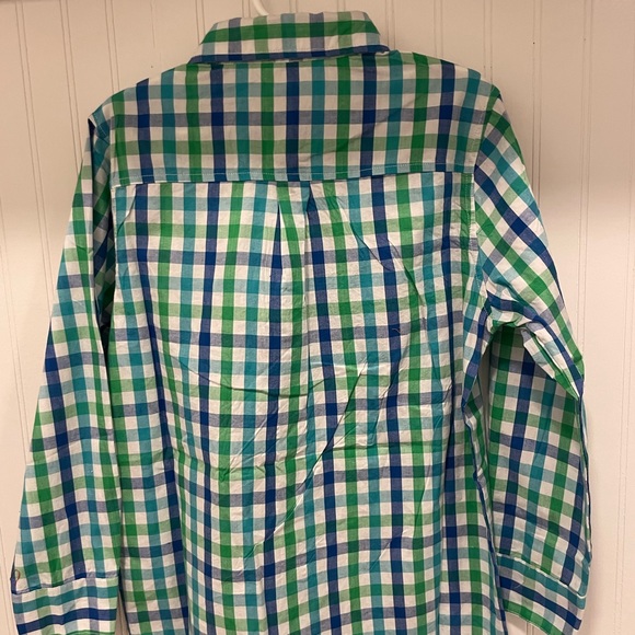 NWT ✨ Boys Plaid Long Sleeve Button Down Shirt [Size Small:5-6 years]  💚🩵💙 - Picture 5 of 6